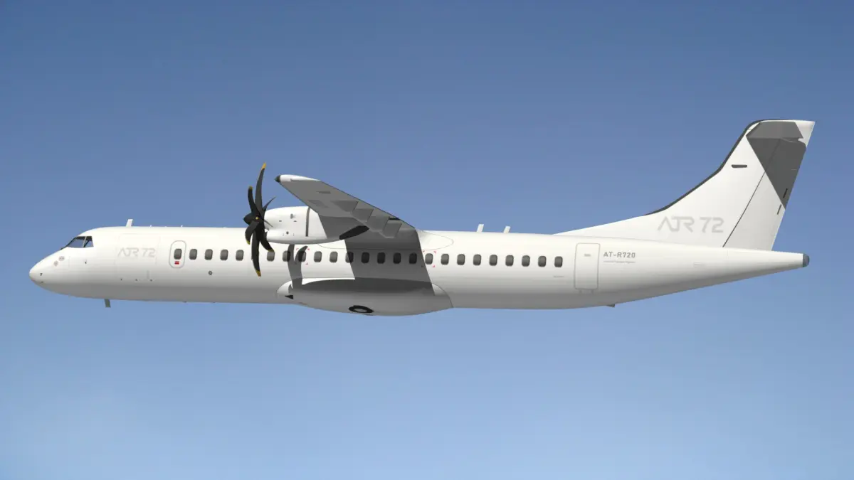 ATR 72 White Livery 3D model