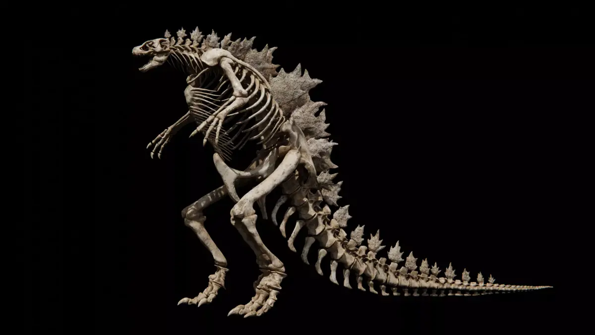 Godzilla Skeleton  Low-poly 3D model