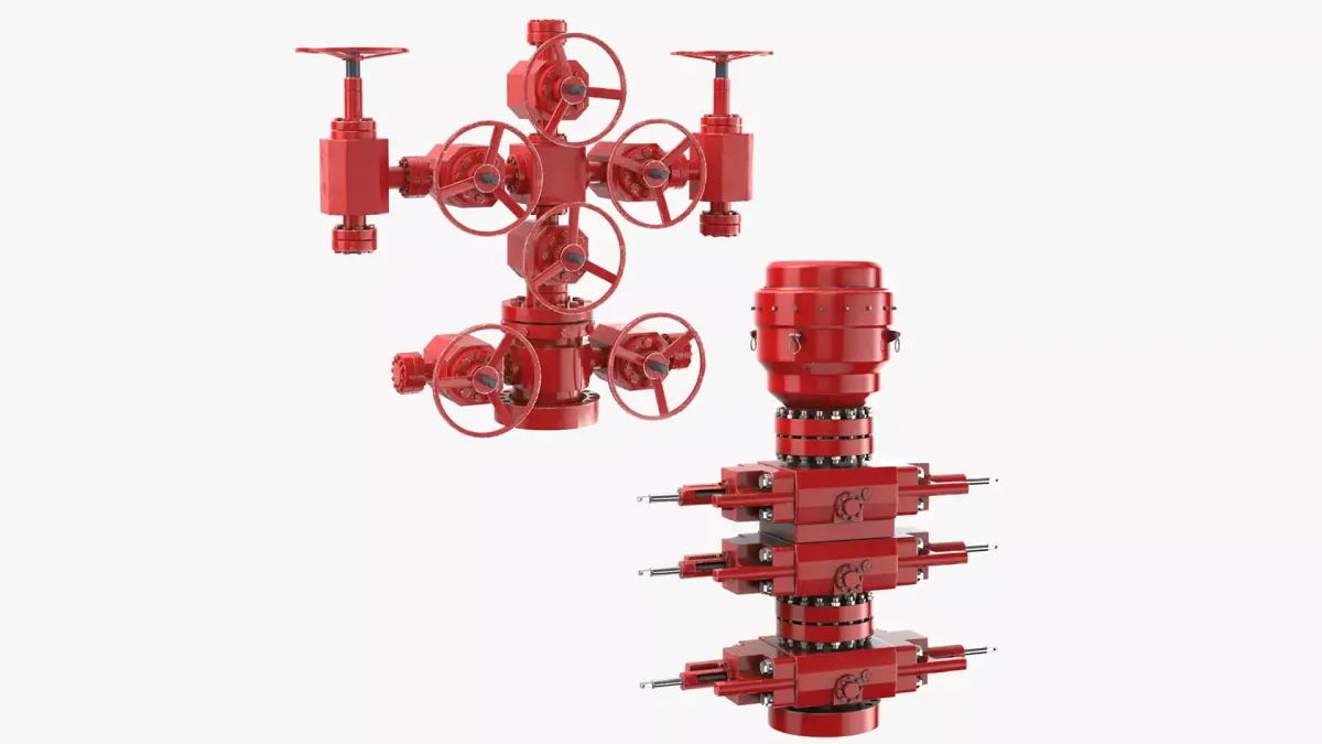 Oil Wellhead Collection 02 3D model