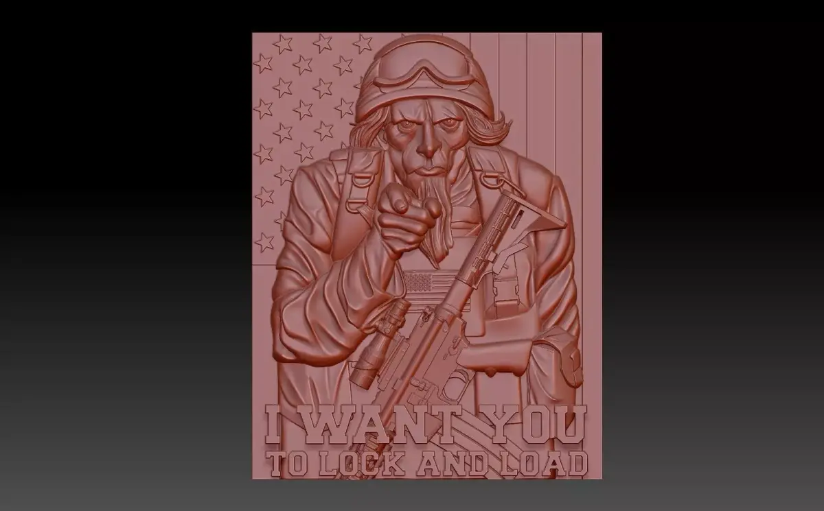 America 3D print model