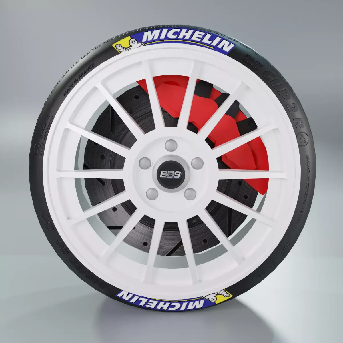 BBS Evo Wheel Low Poly Low-poly 3D model