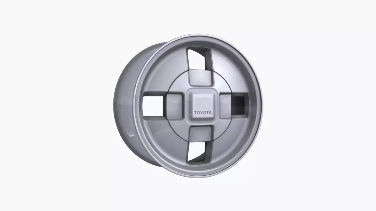 Toyota Corolla 1985 14 OEM wheel Low-poly 3D model