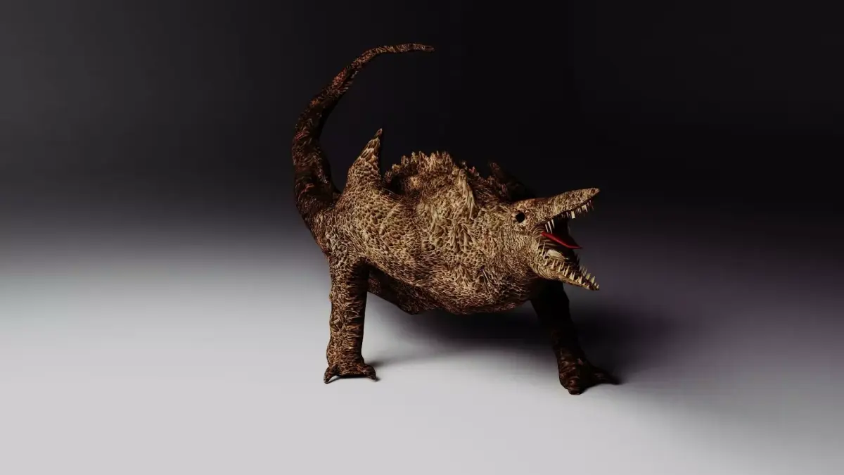 Skull Crawler 3D Model Rigged and Textured 3D model