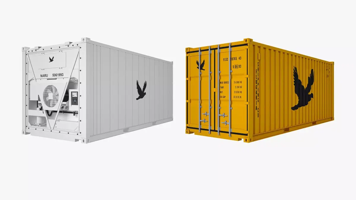 20 ft Shipping Containers Collection 3D Model Pack