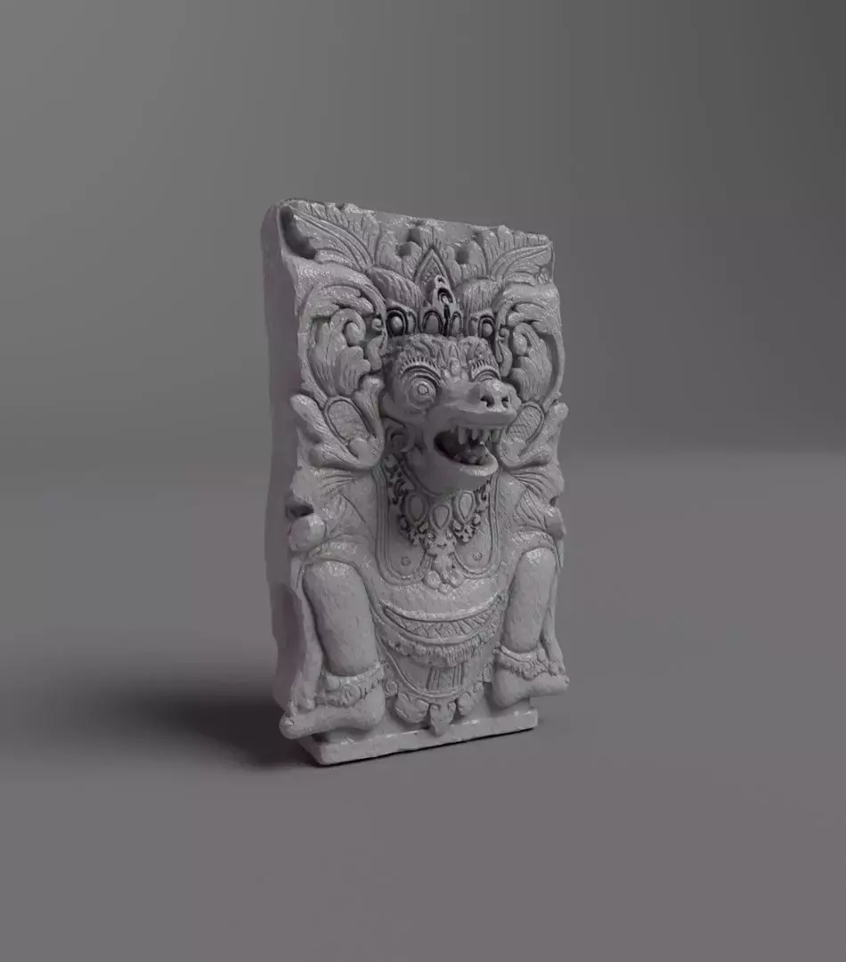 Bali Temple Sculpture Low-poly 3D model