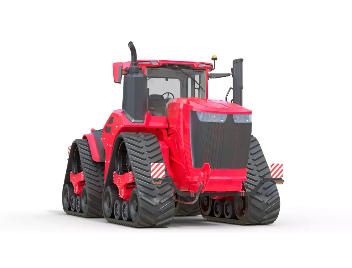 Tracked Agricultural Tractor  Low-poly 3D model