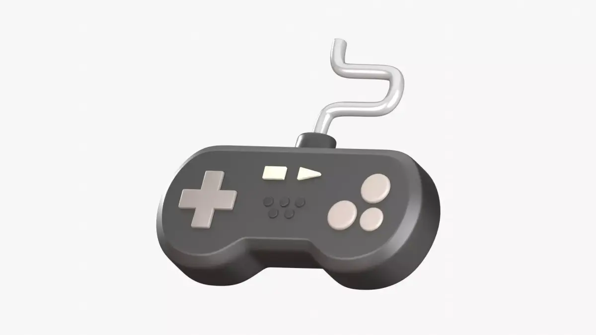 Joystick 3D Illustration 3D model