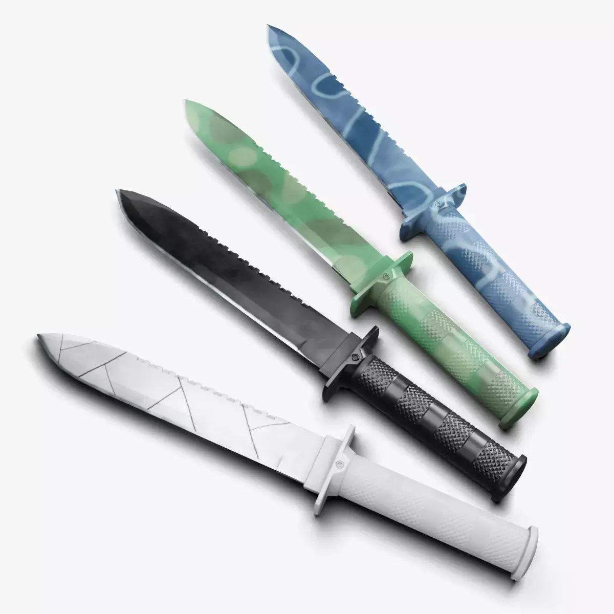 Combat Knife 01 Low-poly 3D model