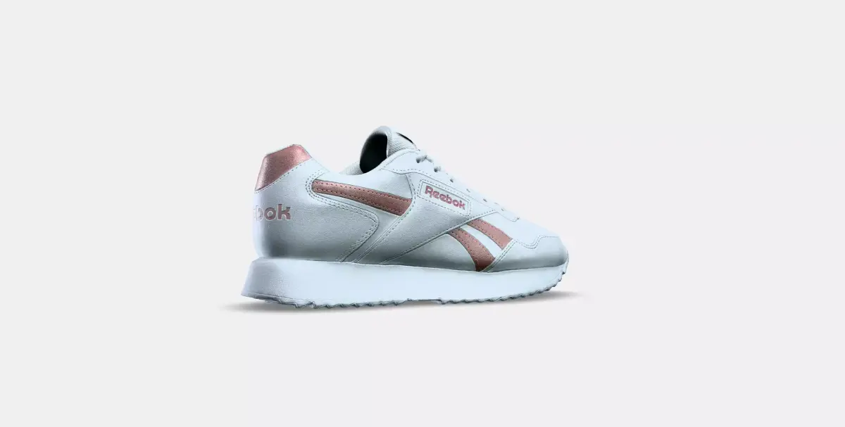REEBOK GLIDE RIPPLE DOUBLE WHITE PINK 3D model