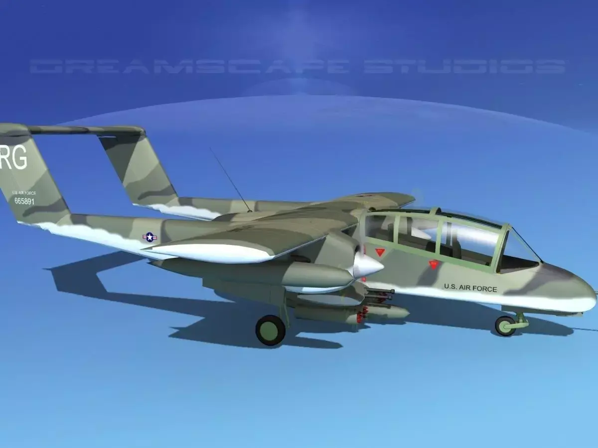 Rockwell OV-10 Bronco USAF 3 3D model
