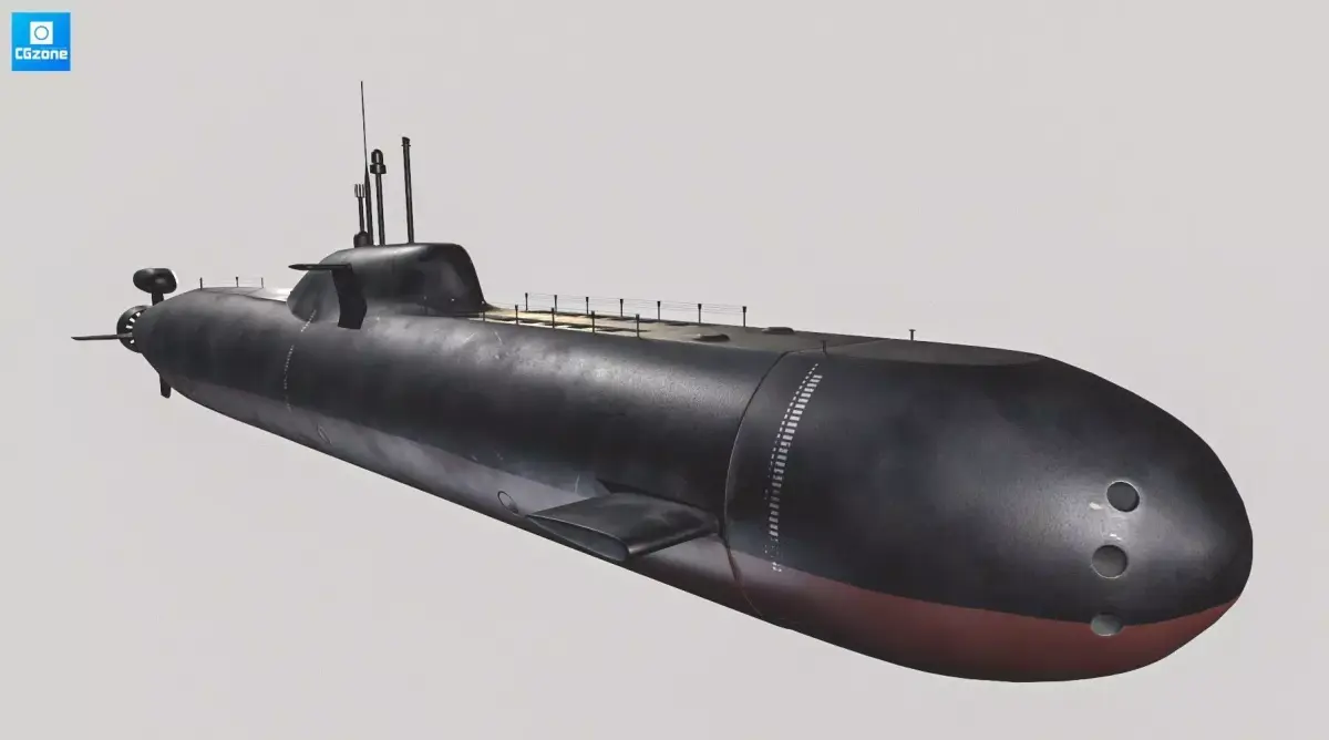 Submarine Low-poly 3D model purchase