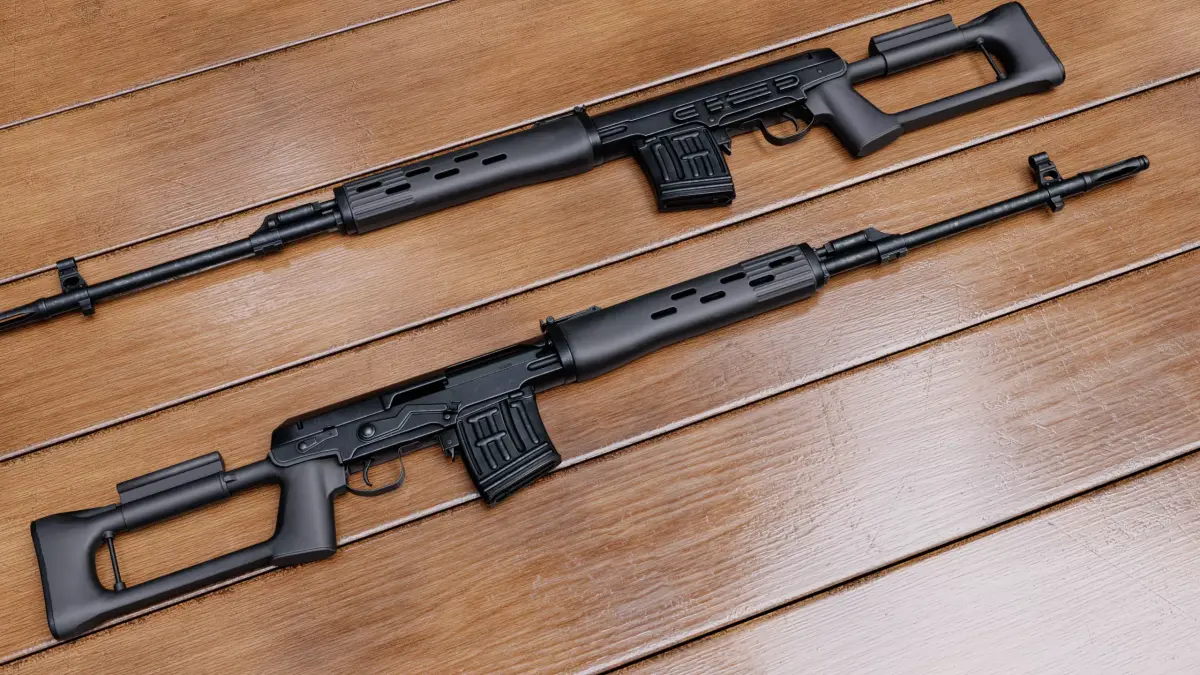 SVD rifle Low-poly 3D model purchase