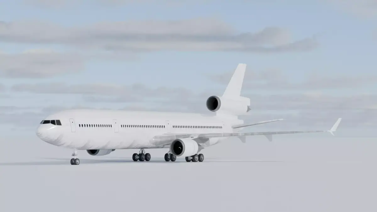McDonnell Douglas MD-11 3D Model Low-poly 3D model
