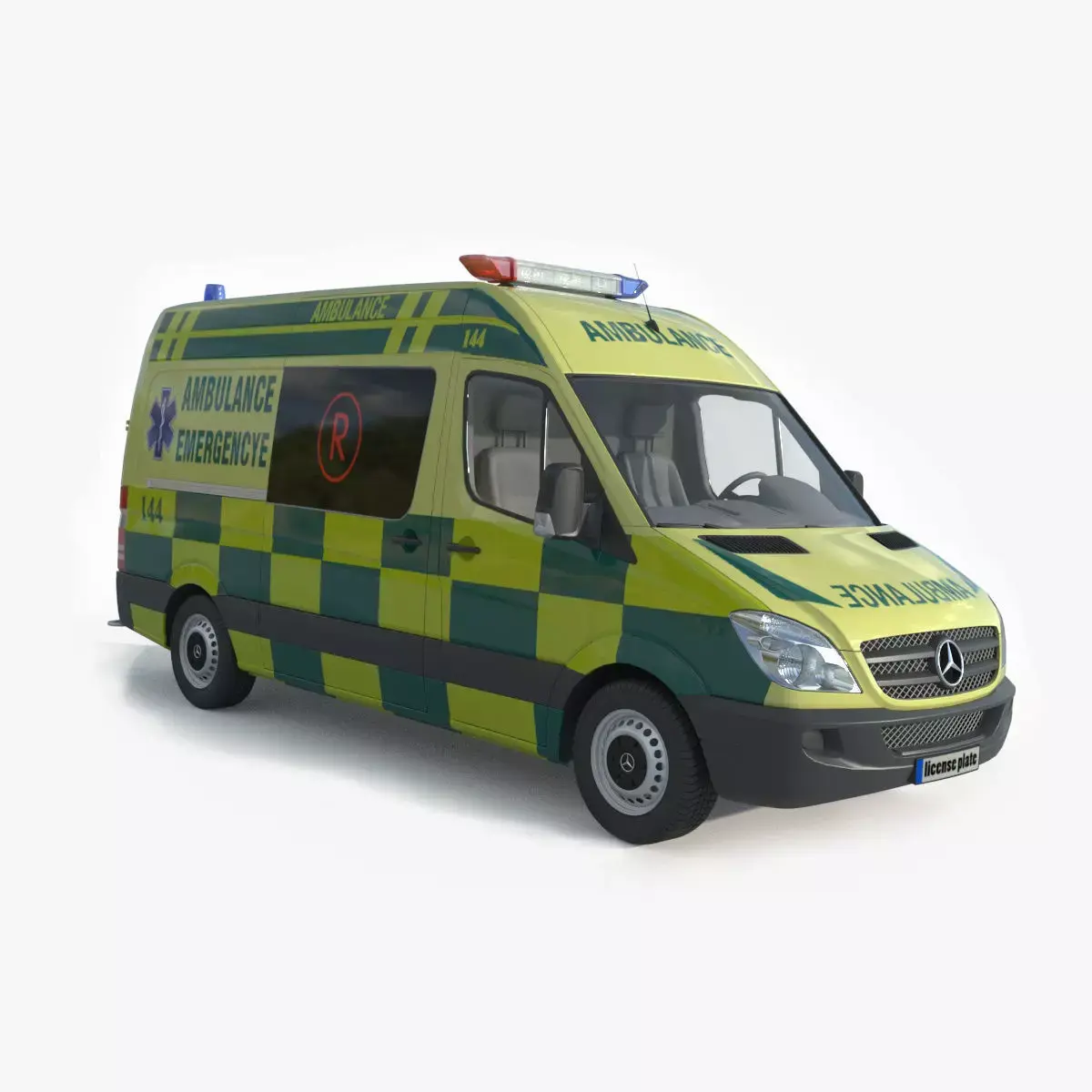 Mercedes Benz Sprinter Ambulance 3D model purchase