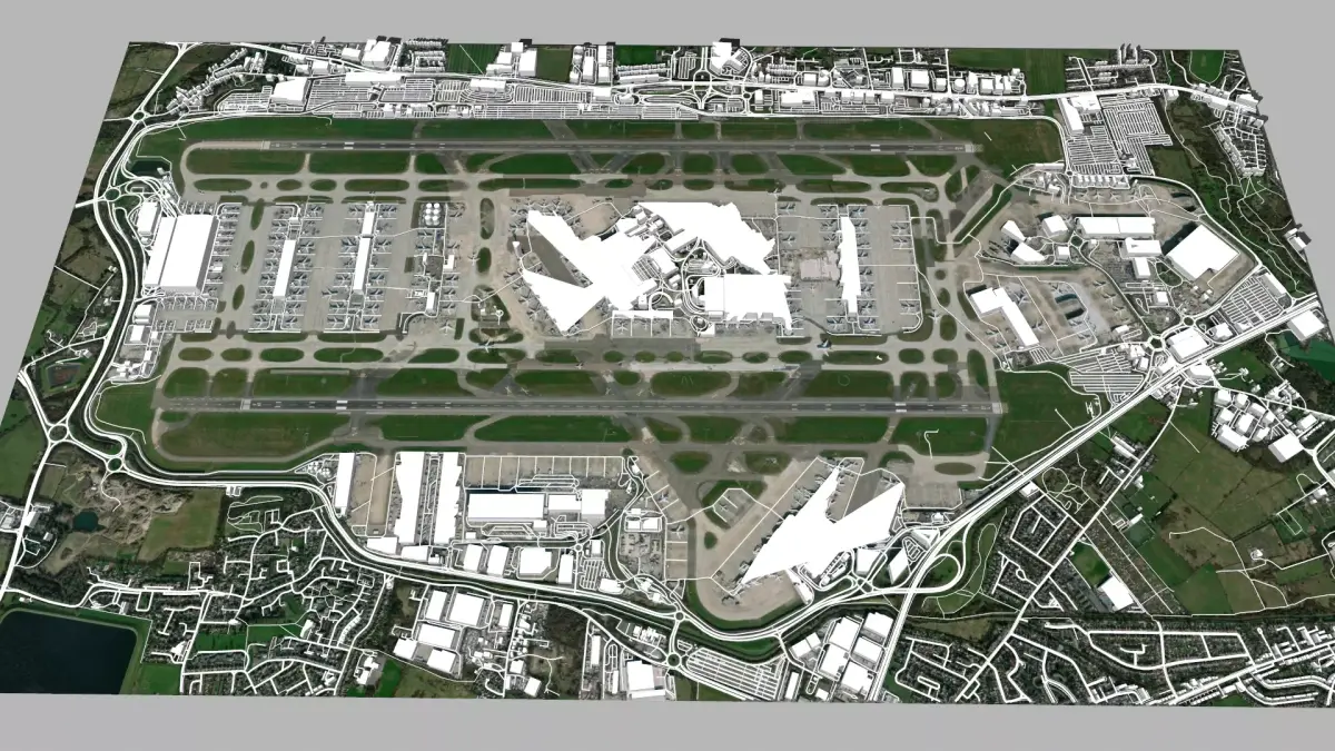 London Heathrow Airport United Kingdom 3D model