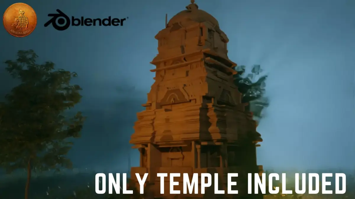 Ancient Temple created using blender 3D model