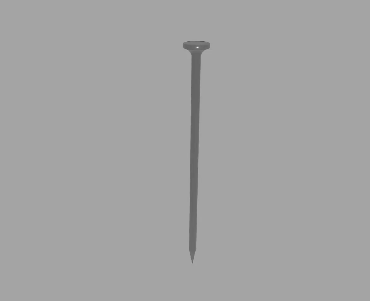 Nail low poly Low-poly 3D model