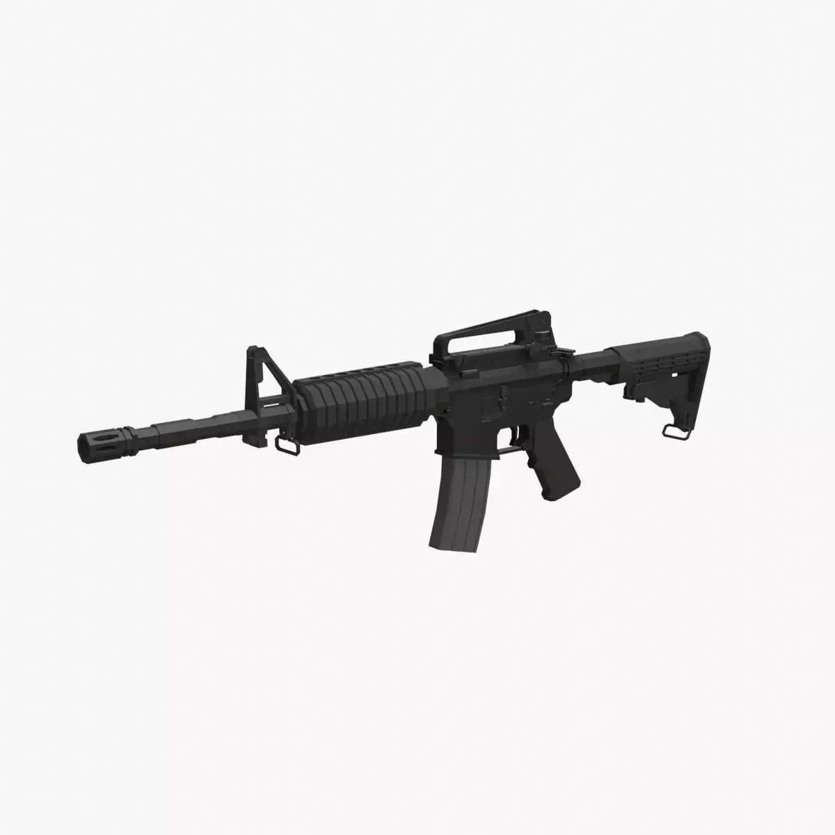 M4 A1  Low-poly Low-poly 3D model