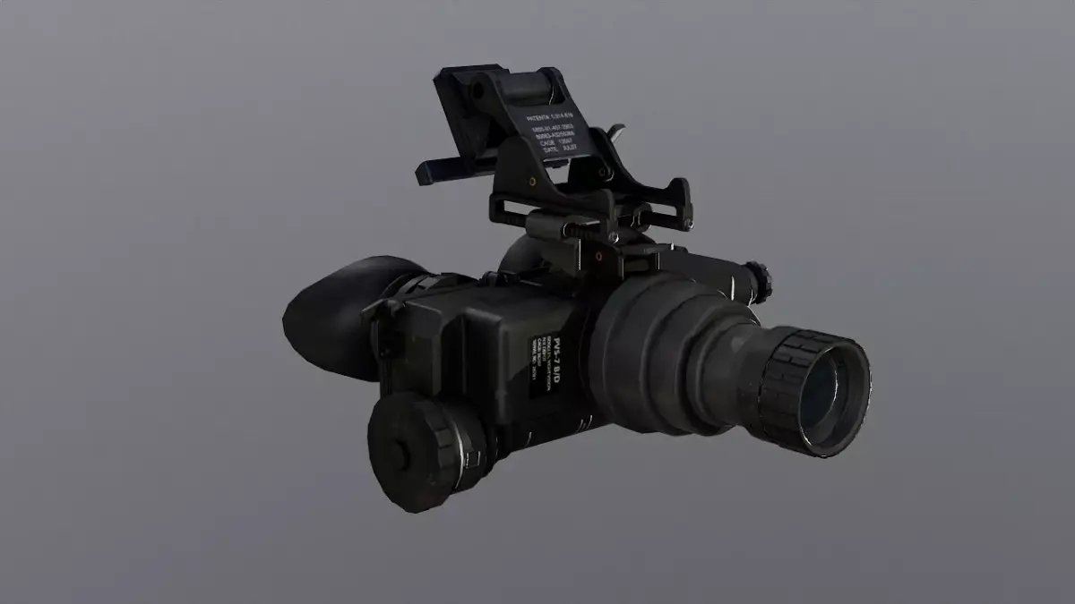 PSV 7 night vision goggles Low-poly 3D model
