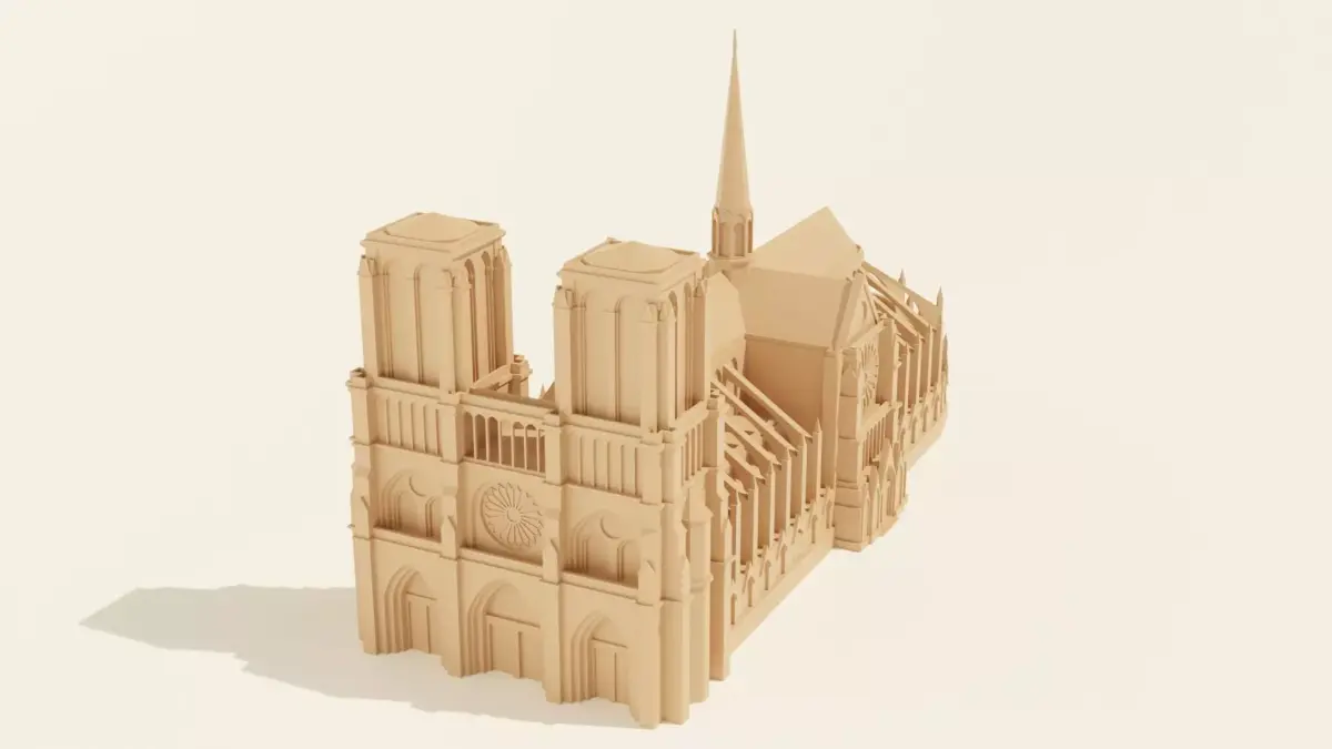Notre-Dame de Paris 3D print model purchase