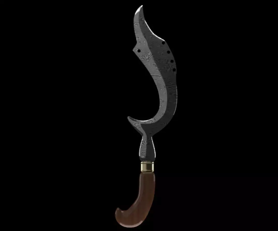 KUJANG Sundnese Traditional Weapon Free low-poly 3D model