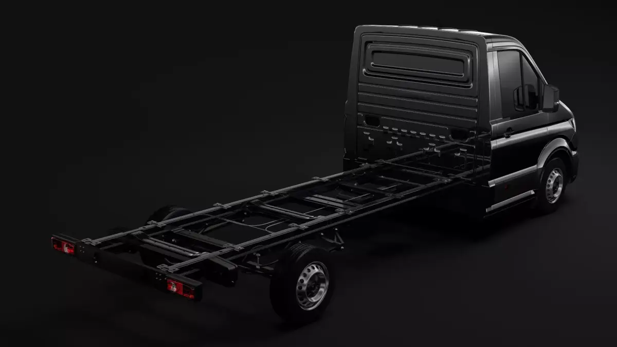 MAN TGE Chassi SingleCab L2 2017 3D model