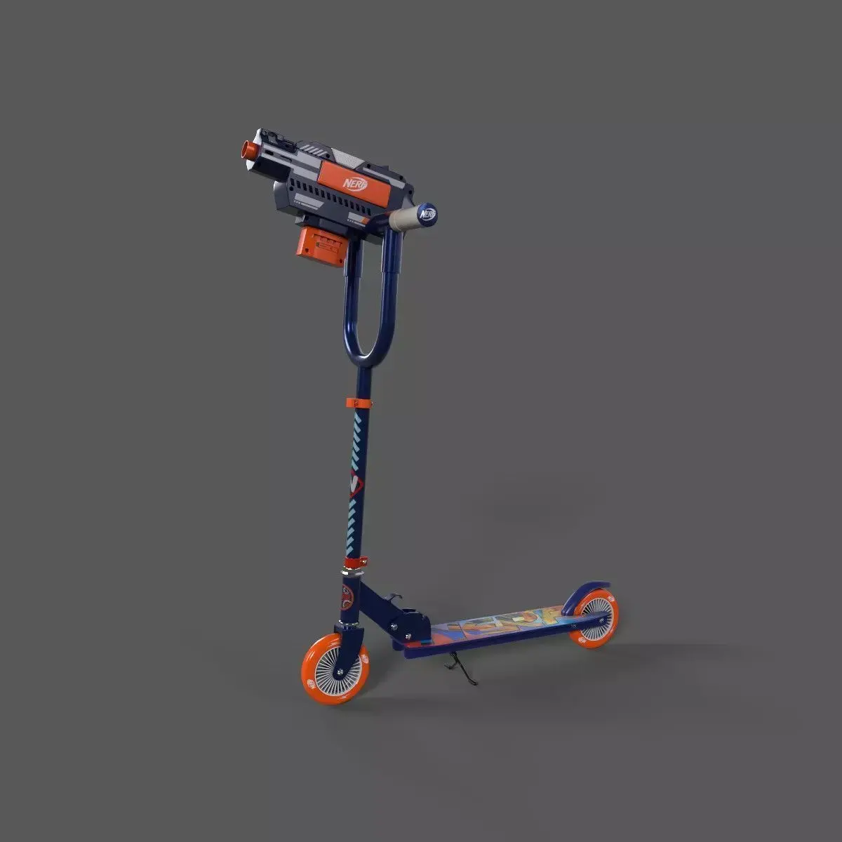 Nerf Blaster Scooter Low-poly 3D model