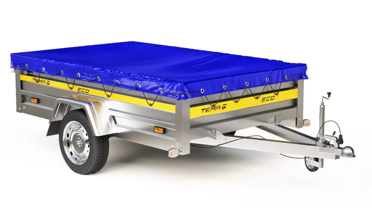 Automotive single-axle trailer TEMA Eco 2011 3D model