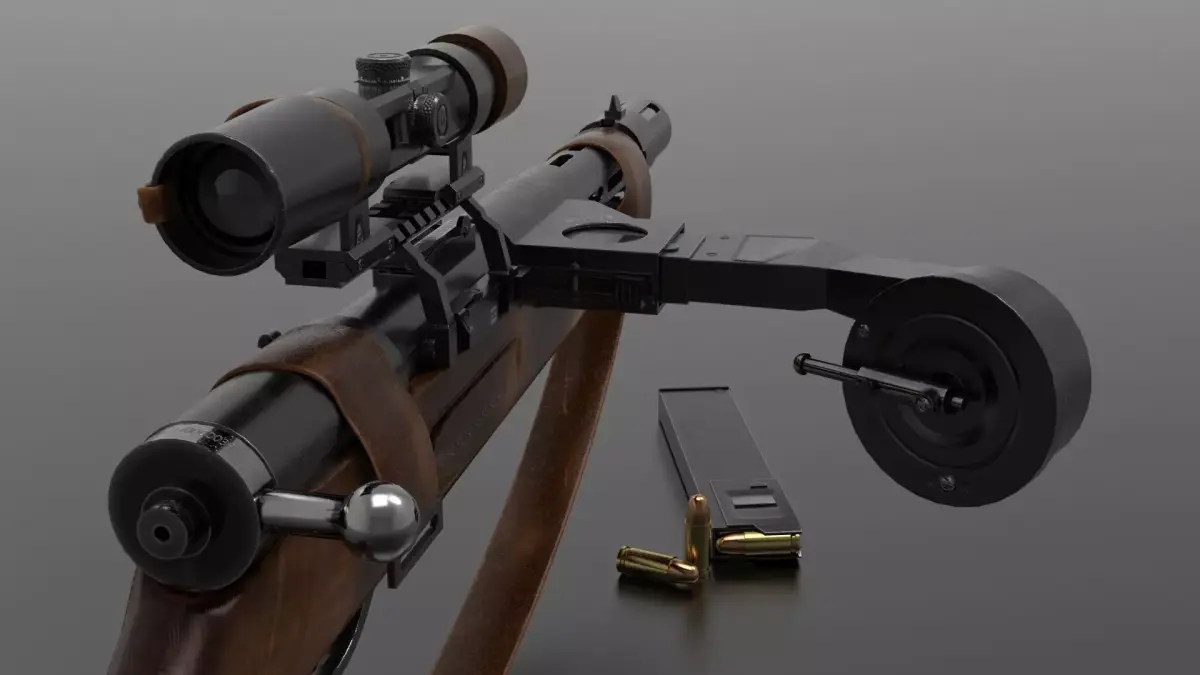 MP 35 Weapon Fps -Tps Low-poly 3D model