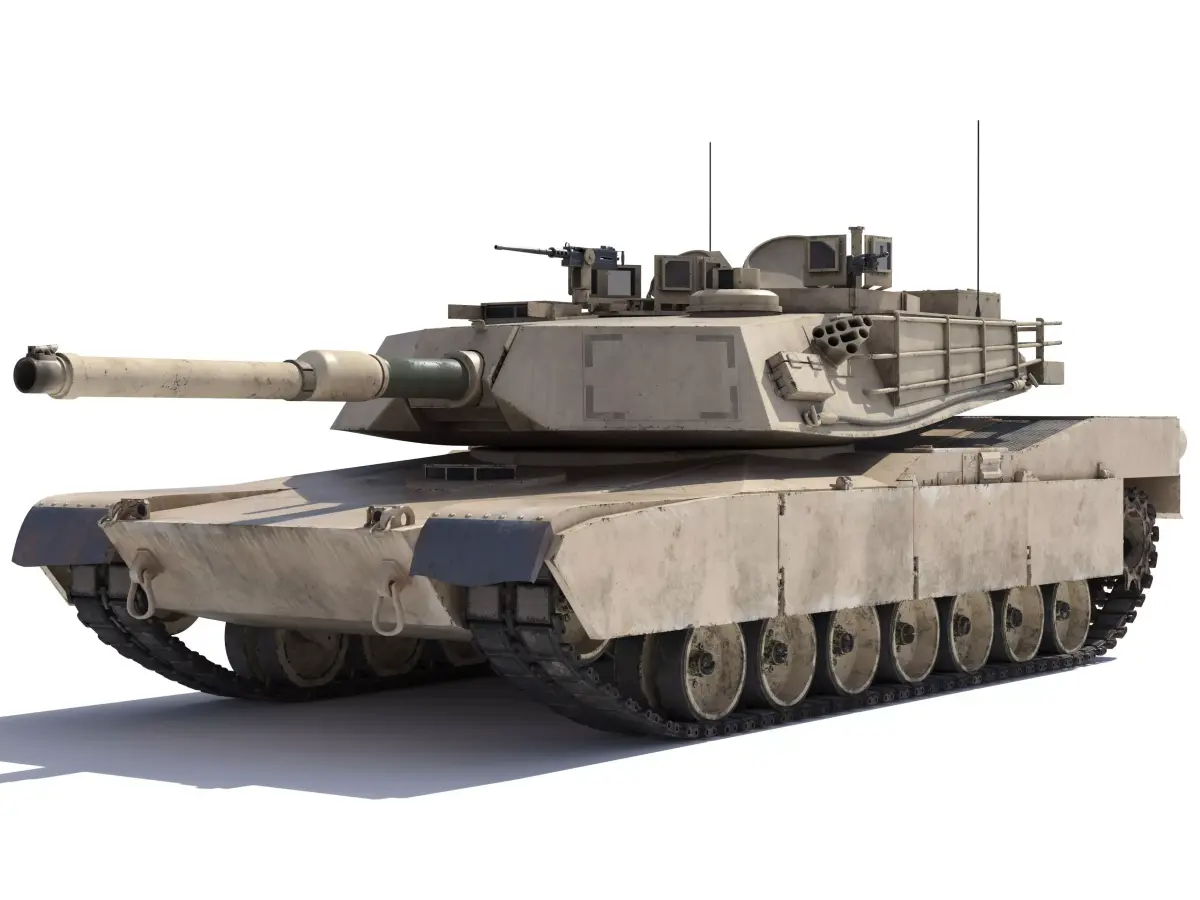M1A2 Abrams Rigged 3D model