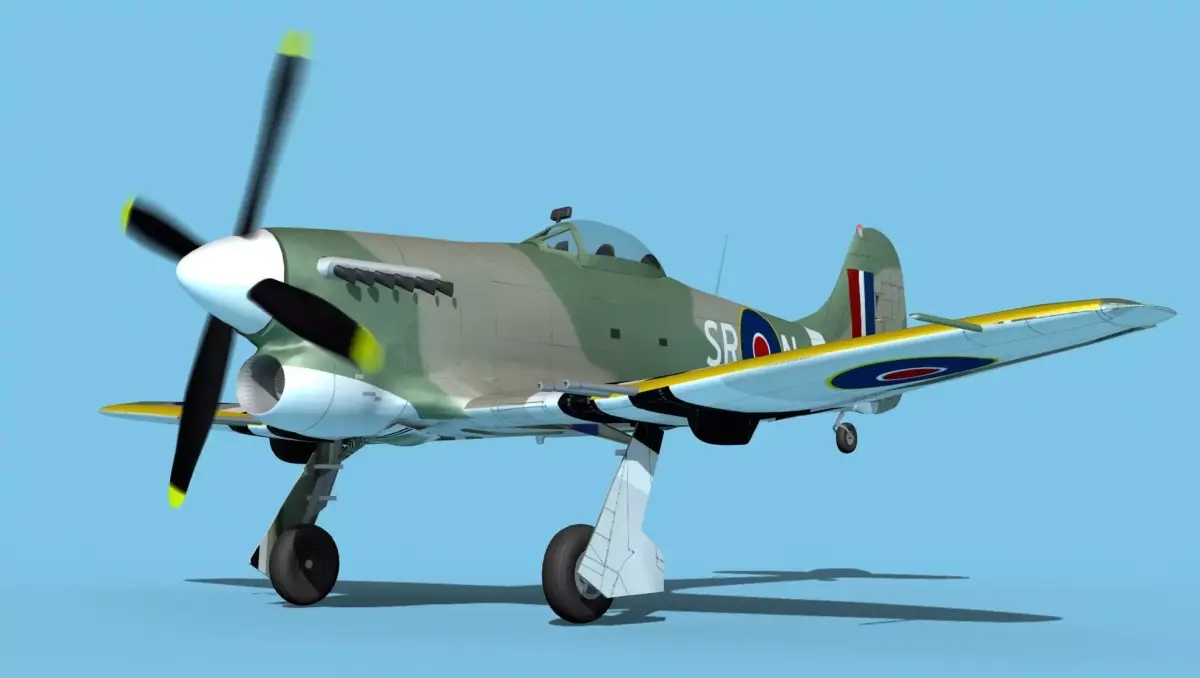 Hawker Hawker Tempest MK1 V09 3D model