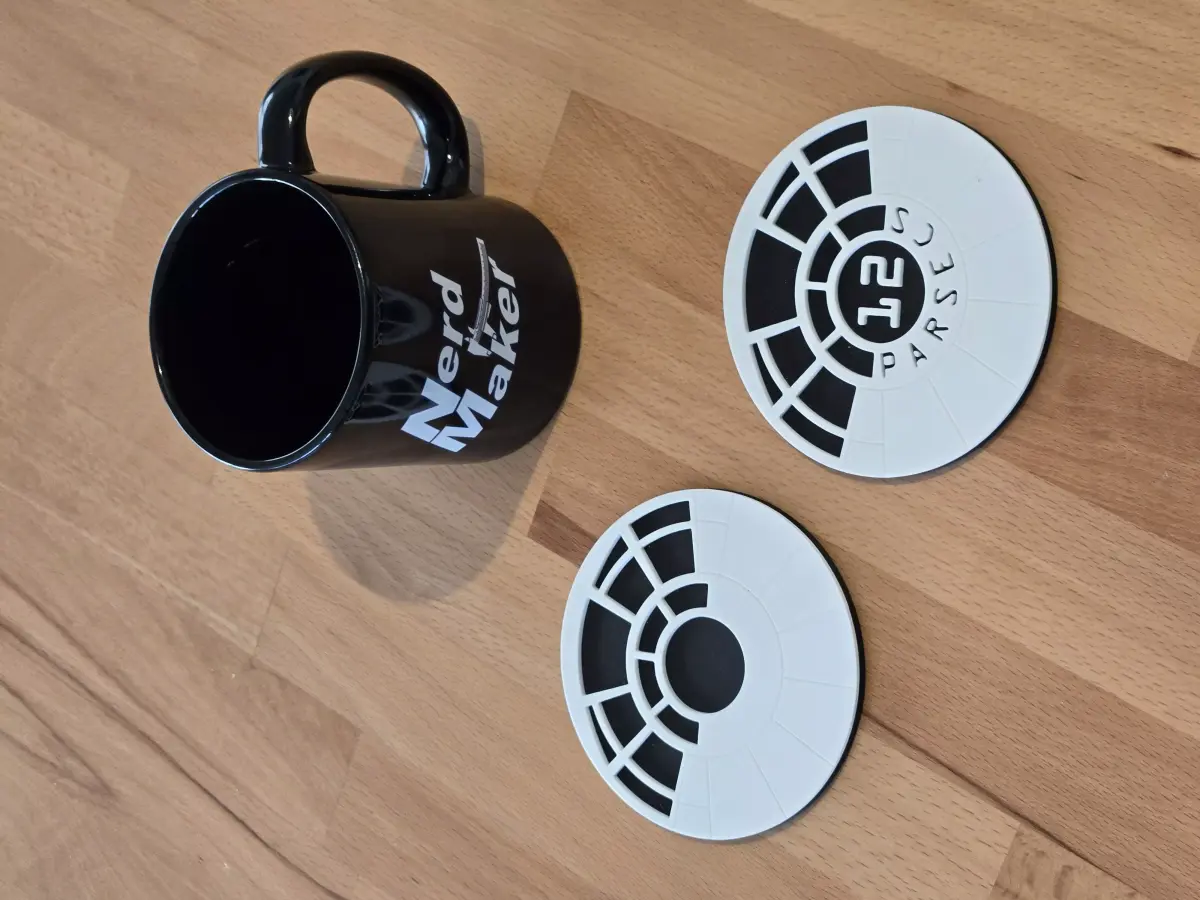 NerdCoaster 12 Parsecs Free 3D print model