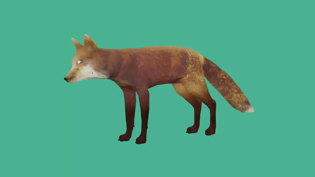 fox lowpoly 3d model 3D model