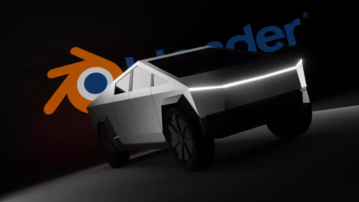 Tesla Cybertruck free  Free low-poly 3D model