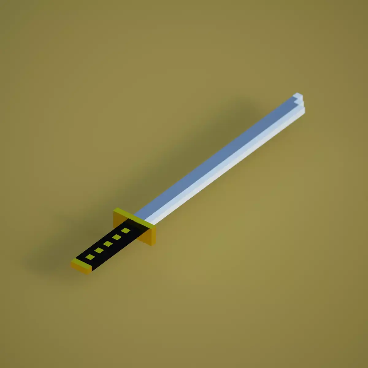 Voxel Katana 3D model