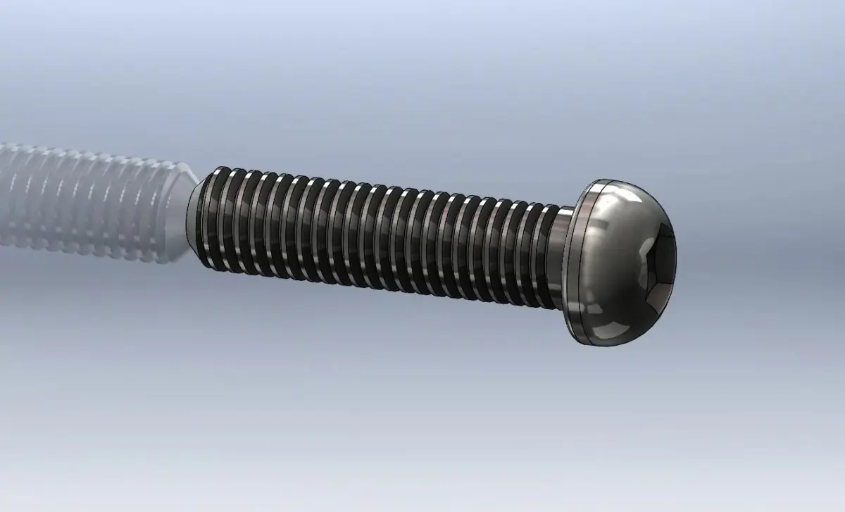 M5x20 pan head screw Free 3D model