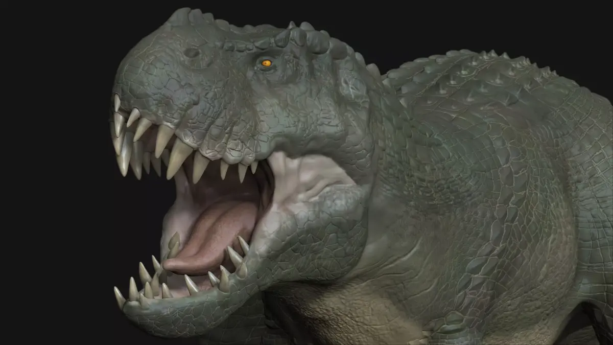 V-Rex High Poly t-rex Low-poly 3D model