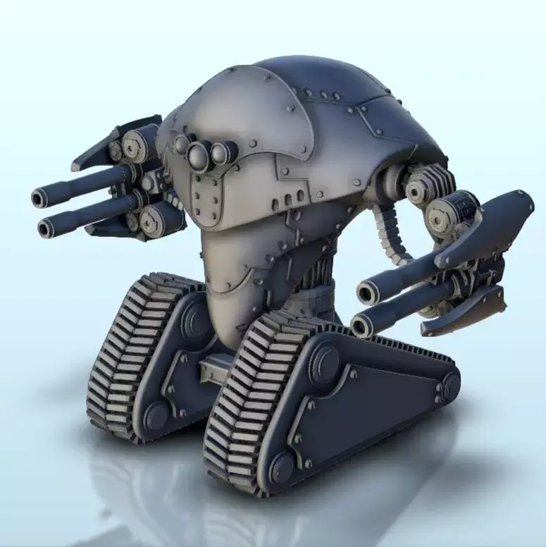 TR 700 soldier-robot 5  supported version - Future Sci-Fi SF Pos 3D print model