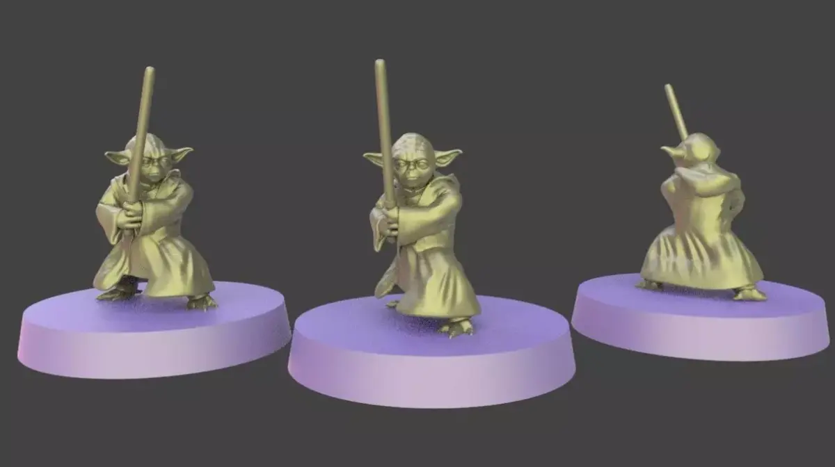 Star wars legion master yoda 3D print model