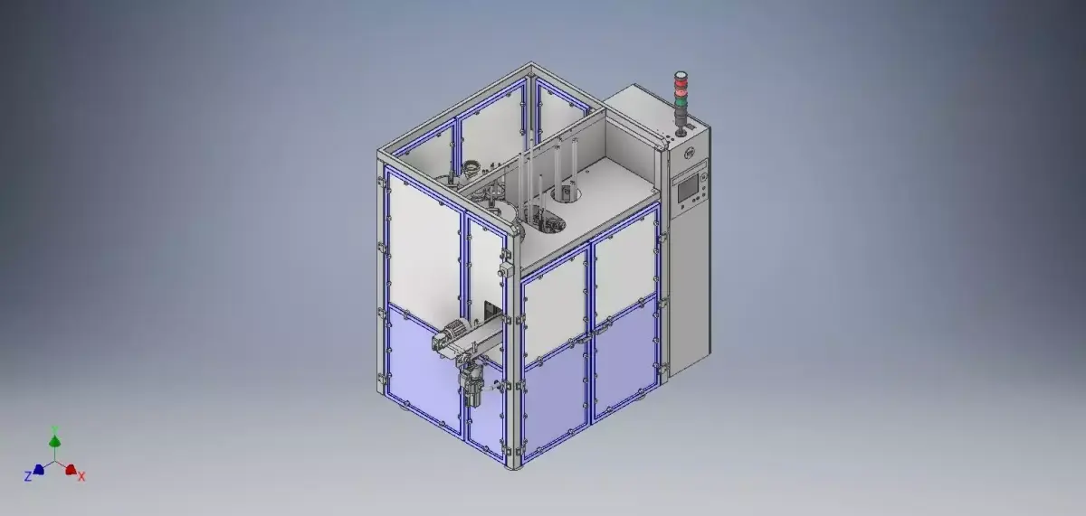 Yogurt-praline full automatic filling machine 3D model