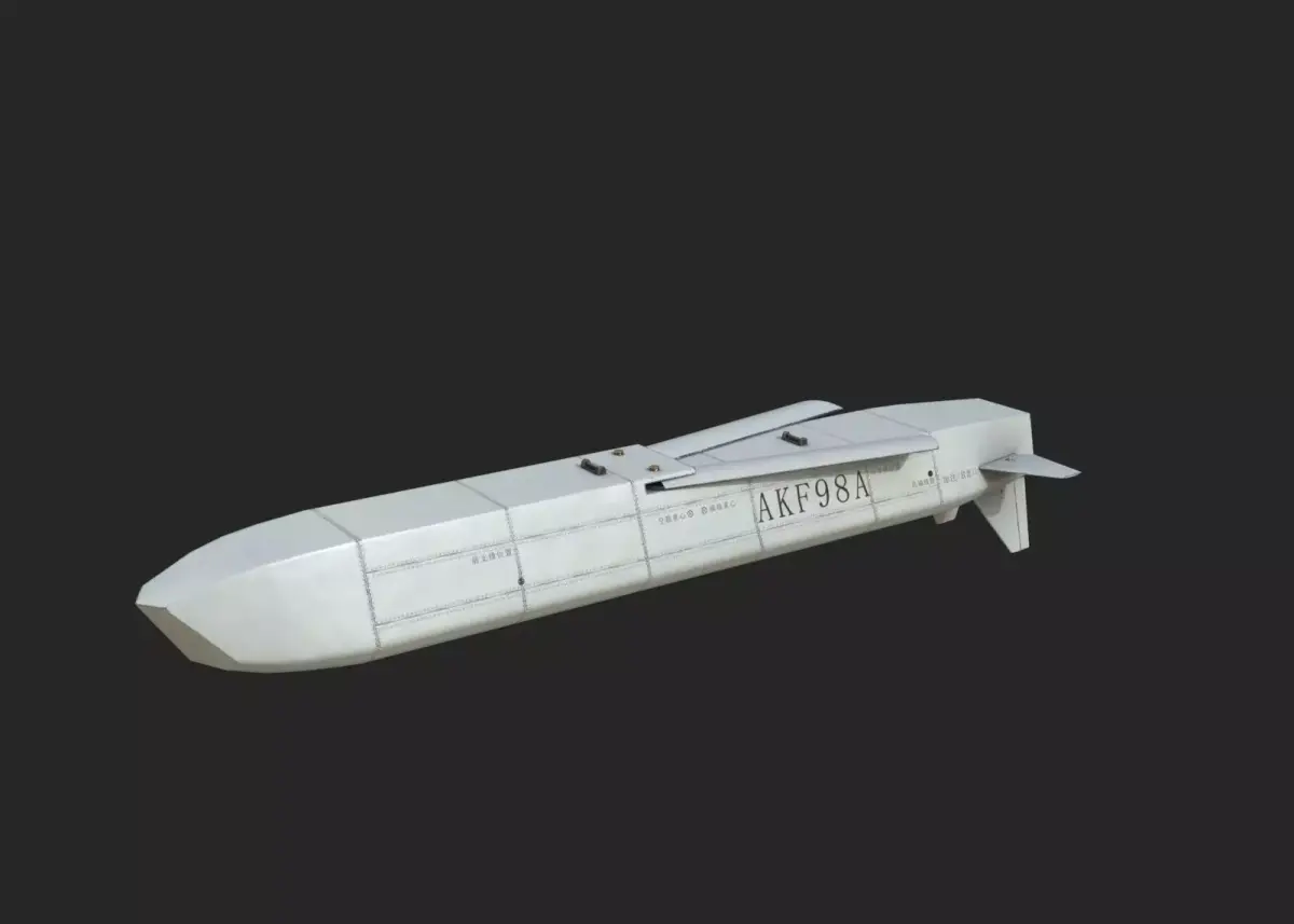 AKF-98A stand-off missile AKF98A Low-poly 3D model