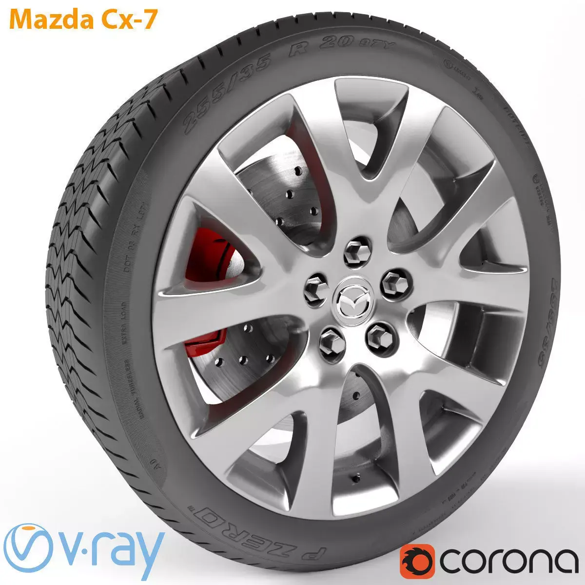 Mazda Cx-7 Wheel 3D model
