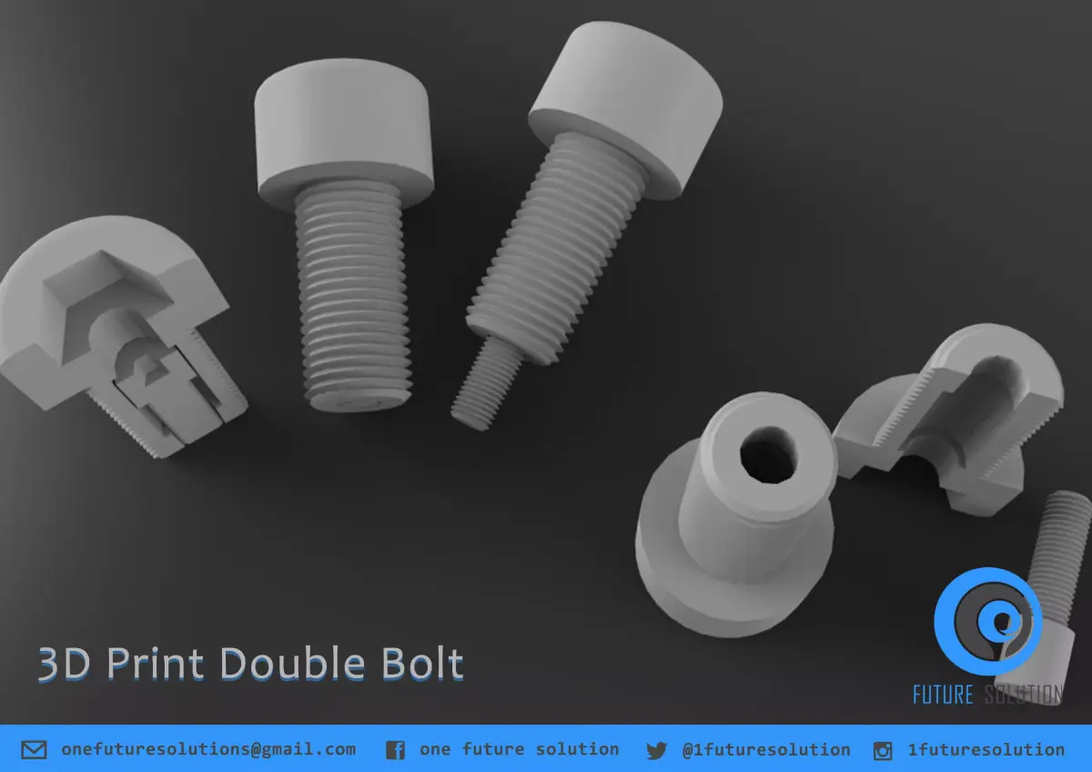 3D Print Double Bolt Free 3D print model