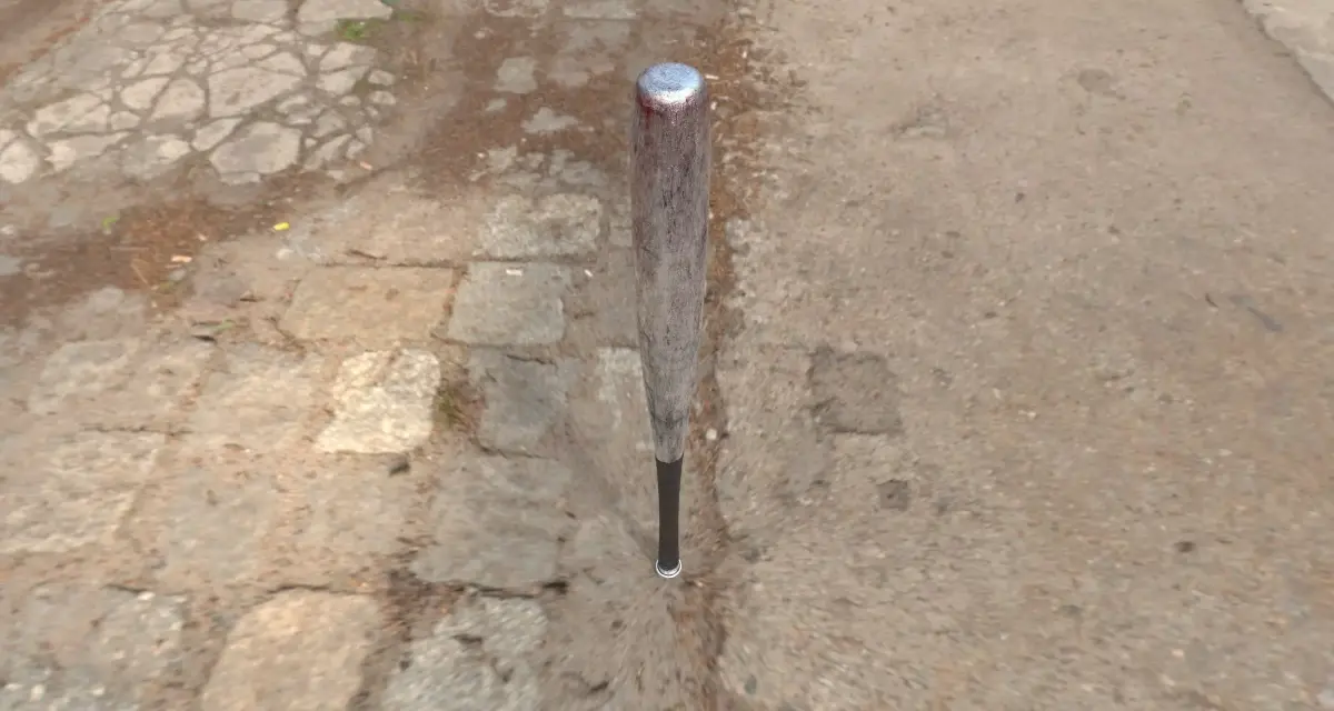 Aluminium Bat -- PBR -- Game Ready Asset Low-poly 3D model