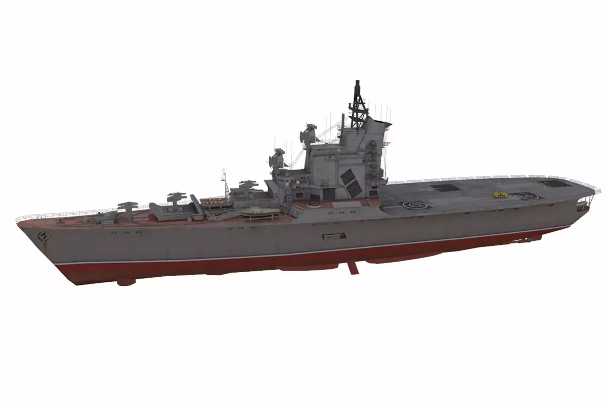 Moskva-missile cruiser Low-poly 3D model