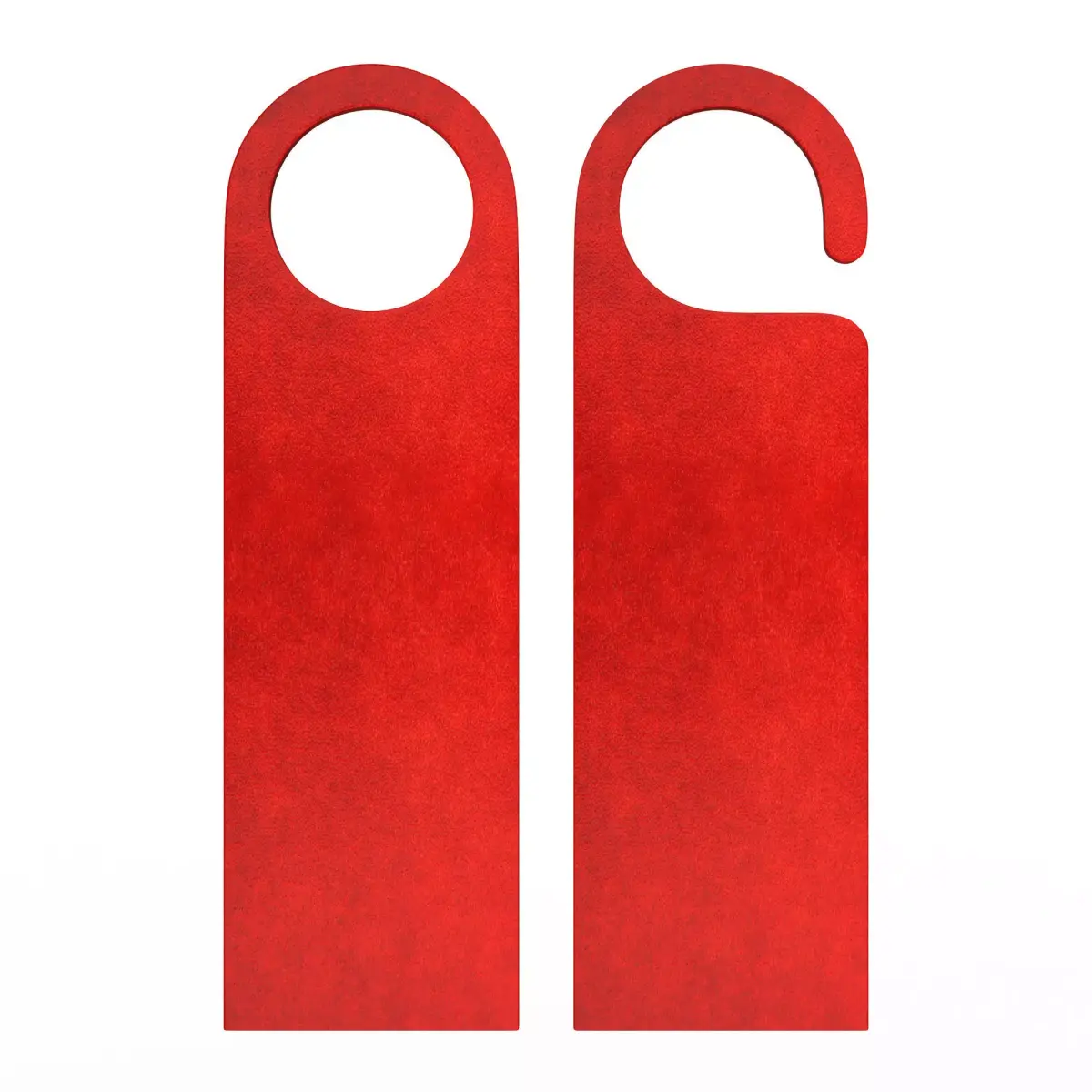 Door Hanger Tag Red Low-poly 3D model