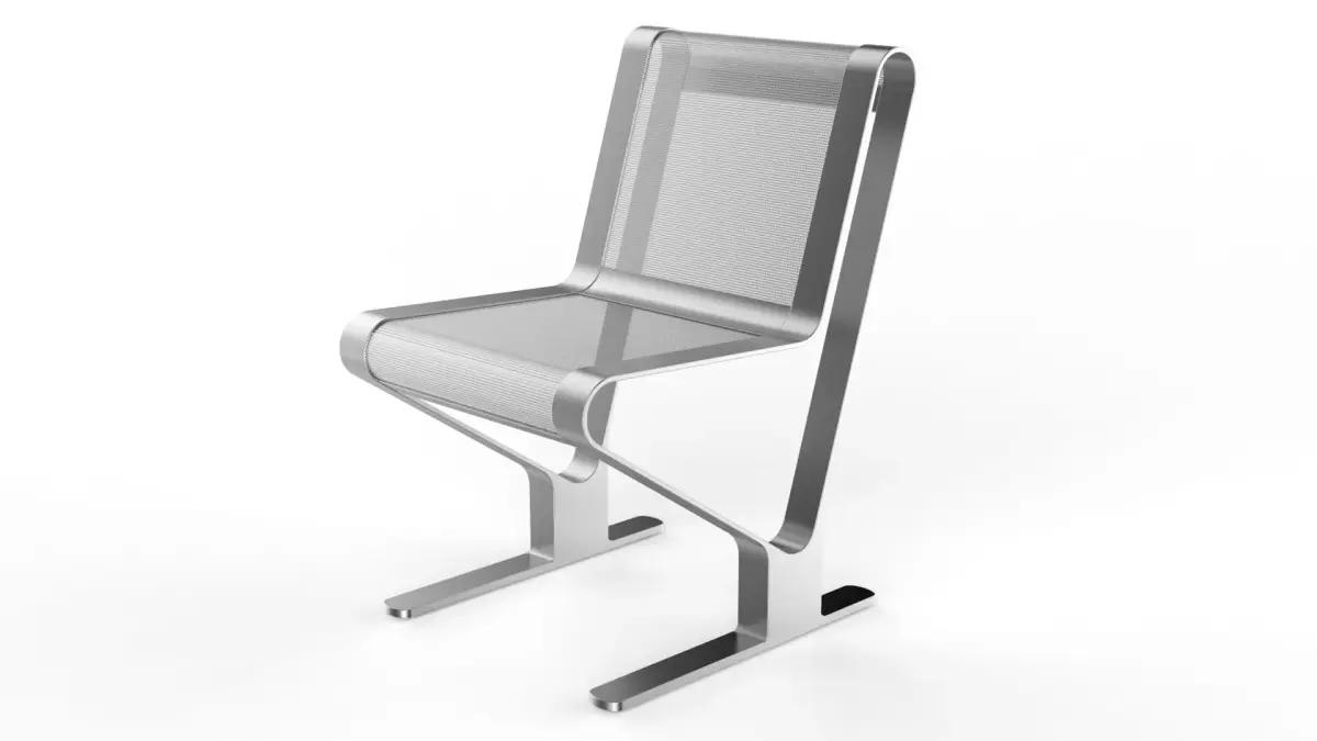 Waiting Room Seat V1 1 Seat 3D model
