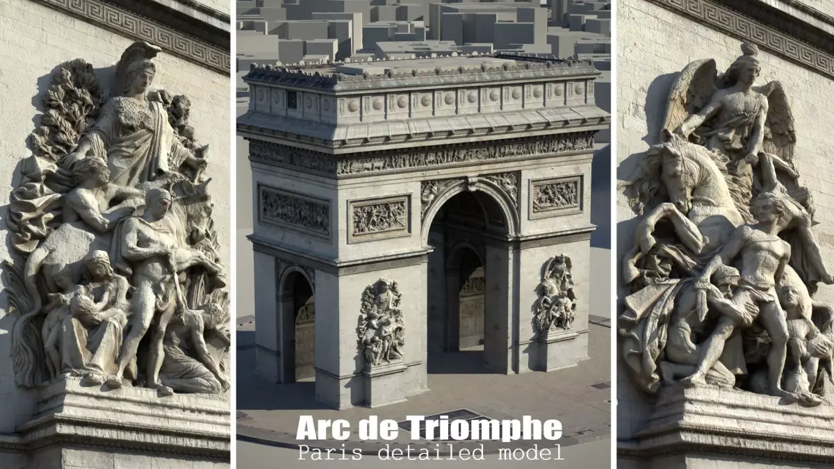 Arc De Triomphe Paris 3D model