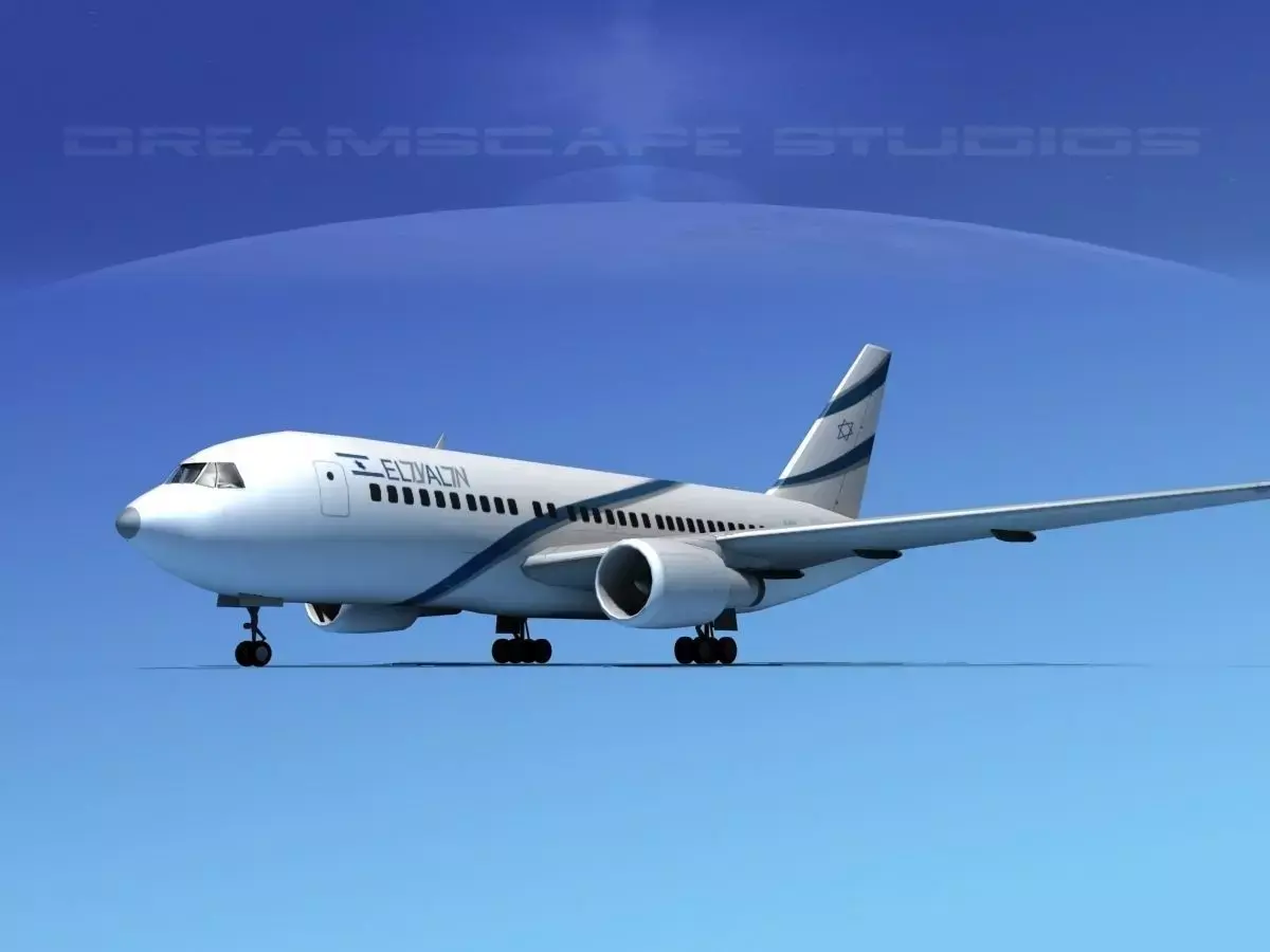Boeing 767-200ER El Al 3D model
