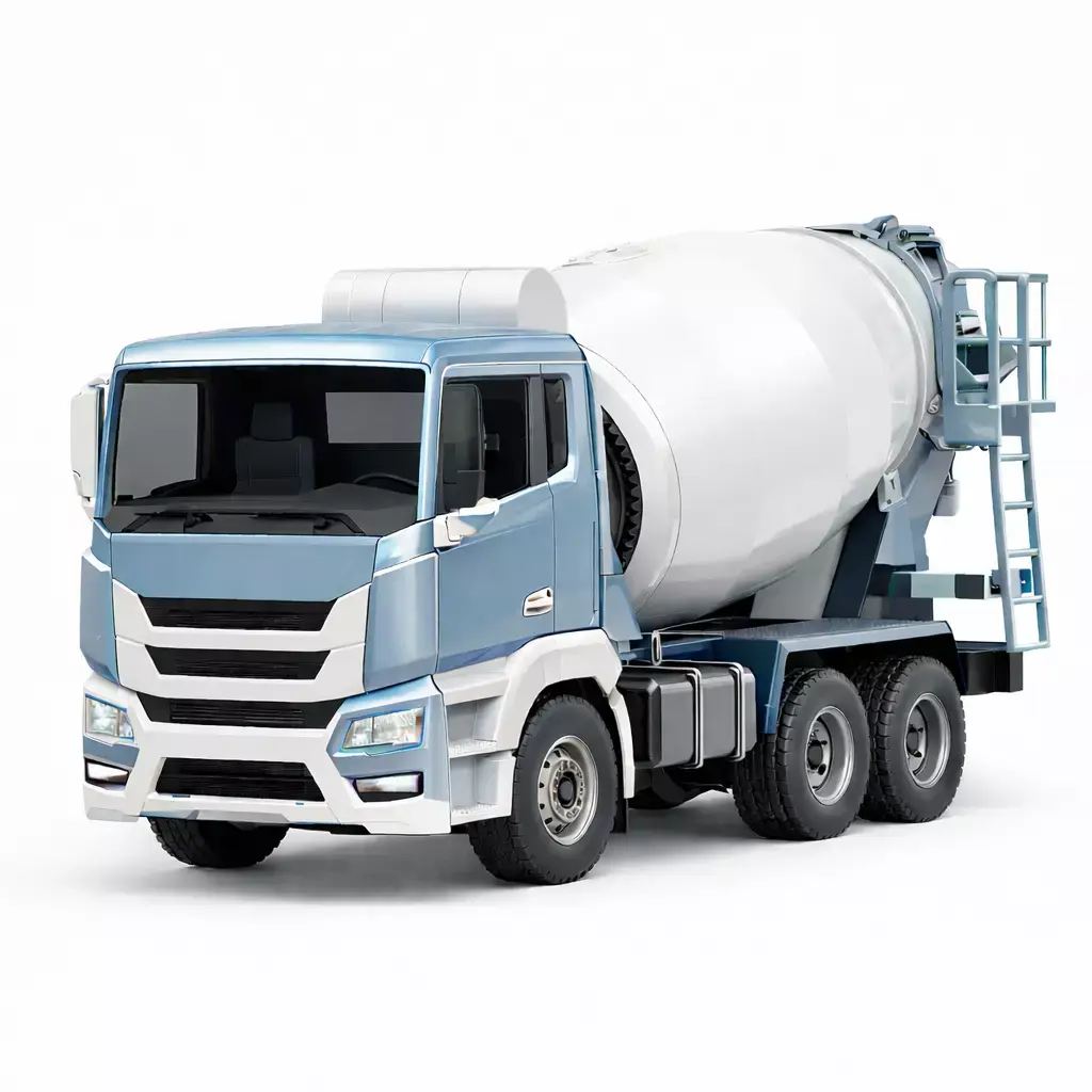 Generic Concrete Mixer Truck Construction Cement Transport 01 3D model
